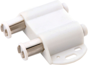 Мебельный держатель магнитный BOYARD MH02/W для стекла белый