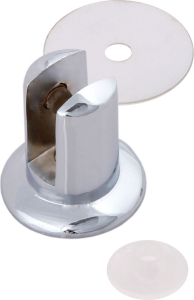 Мебельный стекложержатель BOYARD P514 хром 35,5x29 мм