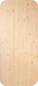 Столешница сосна 1000х600х28 мм овальная