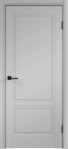Межкомнатная дверь Айова глухая Серая 70х200 cм