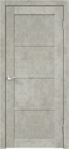 Межкомнатная дверь Лофт глухая свeтлo-cepая 70х200 cм