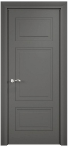 Межкомнатная дверь Париж глухая Графит 90х200 cм