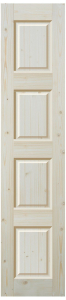 Межкомнатная дверь Квадро глухая без запила под замок Хвоя 45,50х200 cм
