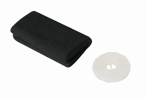 Полотно москитной сетки LUX-TOOLS 65х220 см черное липучки 2 шт