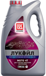 Масло моторное полусинтетическое ЛУКОЙЛ МОТО 4Т 10W-40 SL 4л