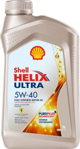 Моторное масло Shell Helix Ultra 5W-40 синтетическое 1 л