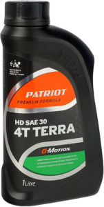 Моторное масло 4Т PATRIOT G-Motion HD TERRA SAE 30 минеральное  1 л