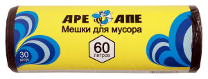 Мешки для мусора APEX 60л 30шт