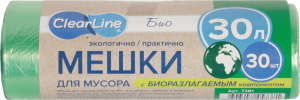 Мешки для мусора Clear Line биоразлагаемые 30 л 30 шт