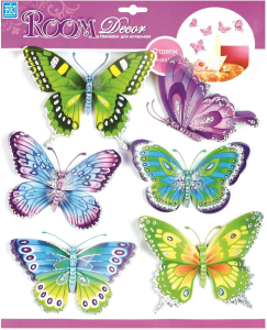 Наклейки декоративные Room Decor Bestkom Бабочки 30,5x30,5 мм 6 шт