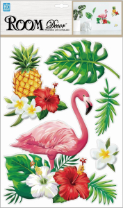 Наклейки декоративные Room Decor Bestkom Фламинго 4D 29x41 мм 5 шт