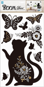 Наклейки декоративные Room Decor Bestkom Милая кошка 3D 24x41 мм 9 шт