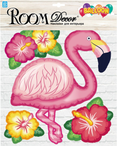 Наклейки декоративные Room Decor Bestkom Фламинго 3D 30,5x31,5 мм 4 шт