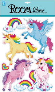 Наклейки декоративные Room Decor Bestkom Единороги 3D 29x41 мм 7 шт