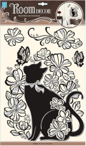 Наклейки декоративные Room Decor Bestkom Кошечка 29x41 мм 4 шт