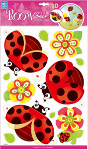 Наклейки декоративные Room Decor Божьи коровки 41x29 см