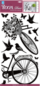 Наклейки декоративные Room Decor Bestkom Велосипед 60x32 см влагостойкие