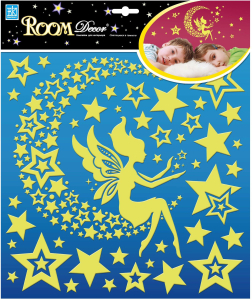 Наклейки декоративные Room Decor Звездная фея 30,5x30,5 см светящиеся