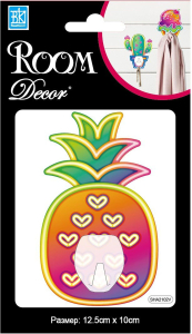 Наклейка декоративные Room Decor Ананас 20,5x11 мм влагостойкие