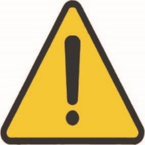 Наклейка информационная REXXON Внимание опасность 10х10 см