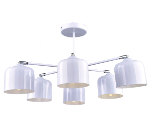 Люстра подвесная Туба РС21084 WT/6C40 Вт белая