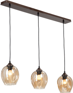 Подвесная люстра Vitaluce V4922-7/3S бронзовая 3ХE27Х40Вт