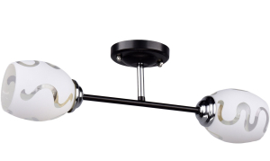 Потолочная люстра РОССвет РС20653 BK+CR/2C