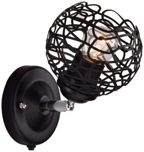 Бра РОССвет РС20721 BK+CR/1W