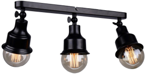 Потолочный светильник РОССвет Ария РС20868 BK/3C с поворотным плафоном