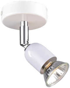 Спот РОССвет Фэнтази РС20724 WT+CR/1W с поворотным плафоном