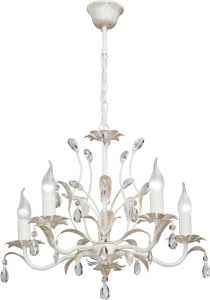 Подвесная люстра Vitaluce V1667-0/5 белая 5ХE14Х40Вт