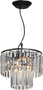 Подвесная люстра Vitaluce V5179-1/4S черная 4ХE14Х40Вт