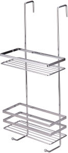 Полка для банных полотенец хром 250x580x100 мм