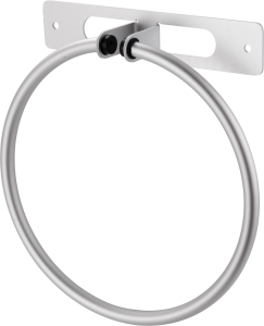 Держатель для банных полотенец серебристый 185х194х39 мм