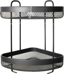 Полка для ванных принадлежностей 106897 черная 290x390x220 мм