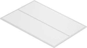 Полка для одежды Larvij L99M64WH белая 30x595x420 мм