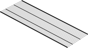 Полка для стеллажа Larvij L99124BL черная 1206x406x15 мм