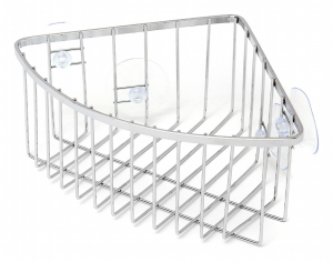 Полка для ванных принадлежностей Verran серая 220х220х105 мм