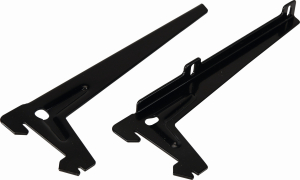 Кронштейн для полки 400847 черный 180х73х20 мм 2 шт