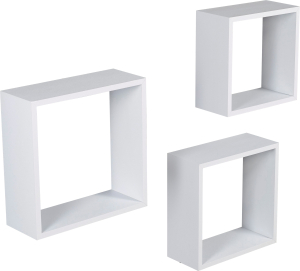 Комплект декоративных полок Roanne белые 300x300х120 мм 3 шт