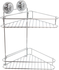 Полка для ванных принадлженостей Нанси хром 250x370x240 мм