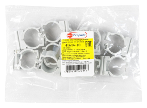 Держатели декоративные Ecoplast 41616-10 серые 90х90х30 мм 10 шт