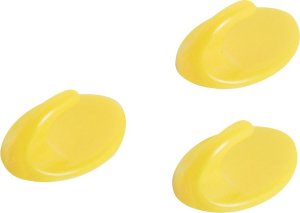 Крюк для халатов LUX-TOOLS желтый 22х95х155 мм 3 шт