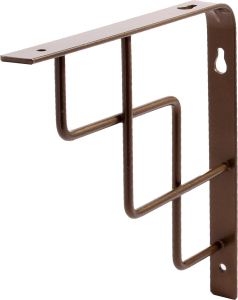 Кронштейн для полки Larvij Степ L7608AB/L7624CE бронзовый 150х150х20 мм