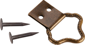 Петля-подвес корона для картины, фоторамки, бронза  4 шт