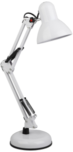 Настольная лампа для рабочего стола ЭРА N-214 Е27 40 Вт белая