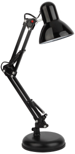 Настольная лампа для рабочего стола ЭРА N-214 Е27 40 Вт черная