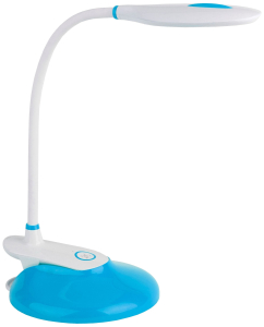 Настольная лампа для рабочего стола ЭРА NLED-459 9 Вт на прищепке синяя