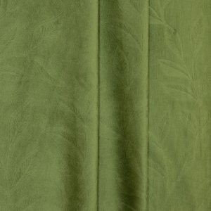Ткань портьерная 109878 бархат блэкаут 280 см зеленая