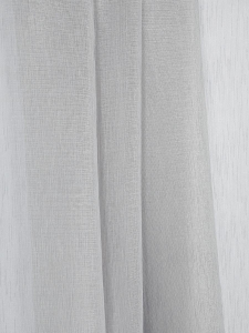 Ткань тюлевая лен однотонная 108330 серый